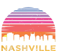 Retro Sunset Nashville Tennessee Vintage Skyline Souvenir Premium T-Shirt