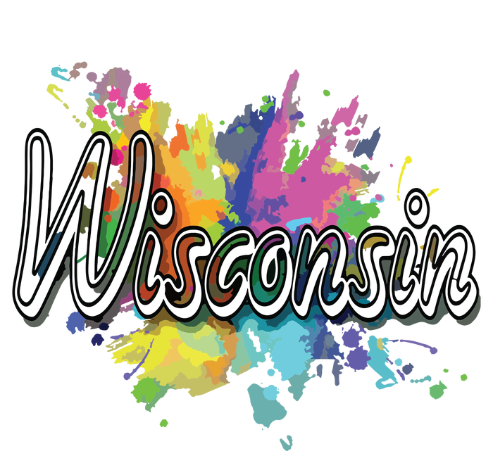 Retro Wisconsin Apparel For Women Wisconsin Kids Colorblock Raglan Jersey