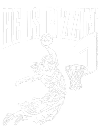 He Is Rizzin Funny Jesus Basketball Meme T-Shirt