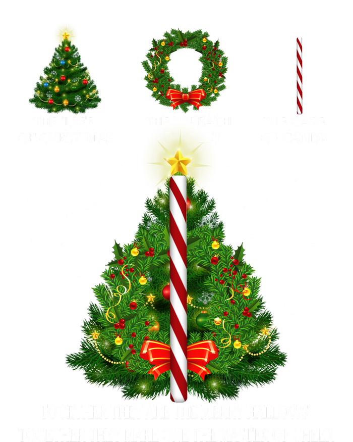 The Tree Of Christmas The Wreath Of Holly The Care Of Candy Youth Performance Sprint T-Shirt