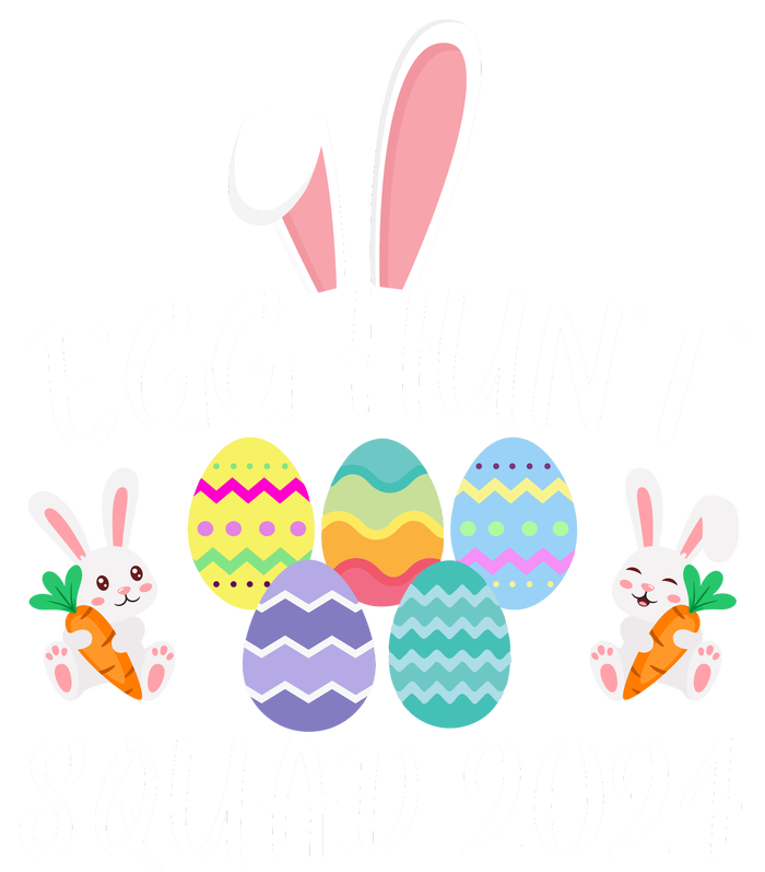 Egg Hunt Squad 2024 Funny Easter Day 2024 Egg Hunt Easter Eggs Hunter Tie-Dye T-Shirt