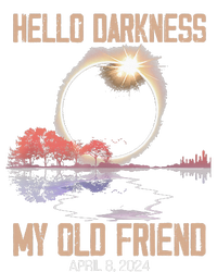 Hello Darkness My Old Friend Solar Eclipse April 08 2024 V-Neck T-Shirt