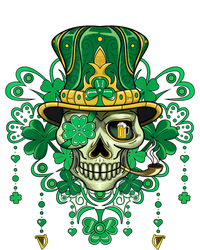 Sugar Skull Wearing Irish Leprechaun Hat St. PatrickS Day Bumper Sticker