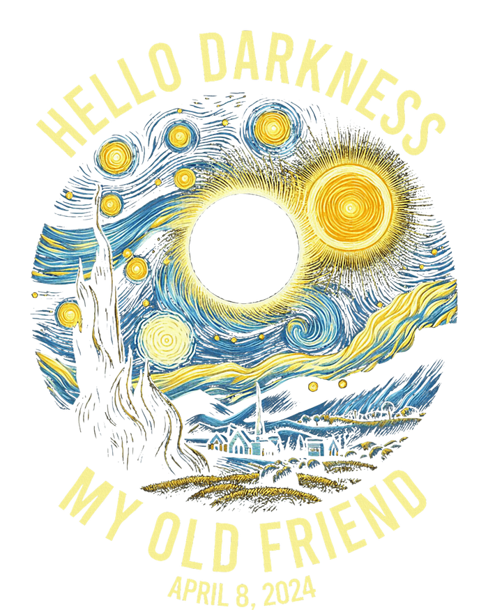 Hello Darkness My Old Friend Solar Eclipse April 8 2024 Women's Perfect Tri Rocker Tank