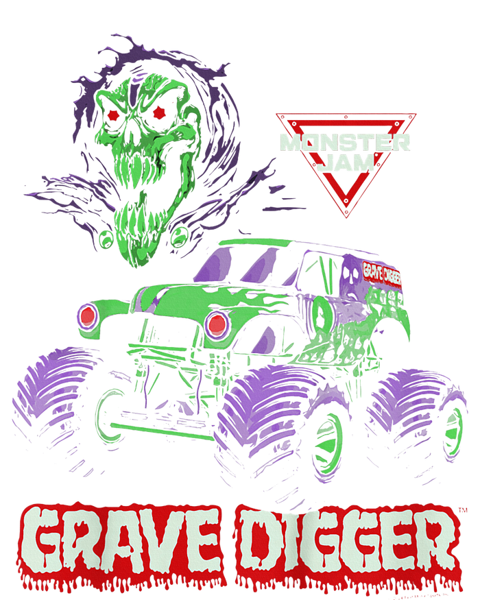 Grave Digger Monster Truck Flexfit Unipanel Trucker Cap