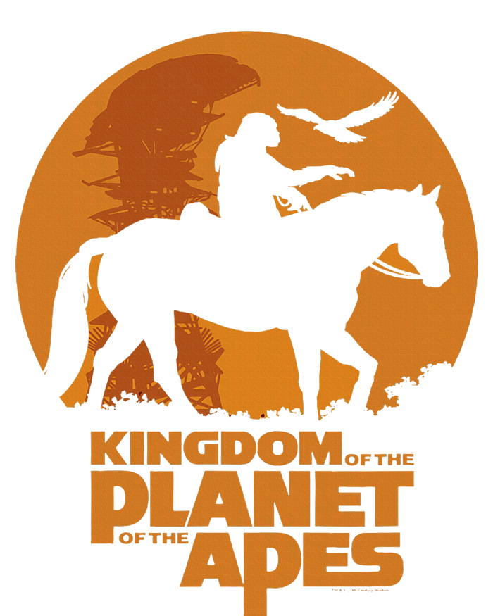 Kingdom Of The Planet Of The Apes Logo And Noa With Eagle Kids Long Sleeve Shirt