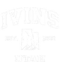 Ivins Utah Ut Vintage State Athletic Style Dry Zone Grid Polo