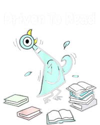 Driven To Read Pigeon Library Reading Books Reader Funny Women's Crop Top Tee