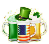 St Patricks Day Usa American Flag Beers Tall Long Sleeve T-Shirt