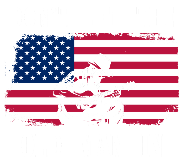 Dont Let The Old Man In Vintage American Flag Garment-Dyed Heavyweight T-Shirt