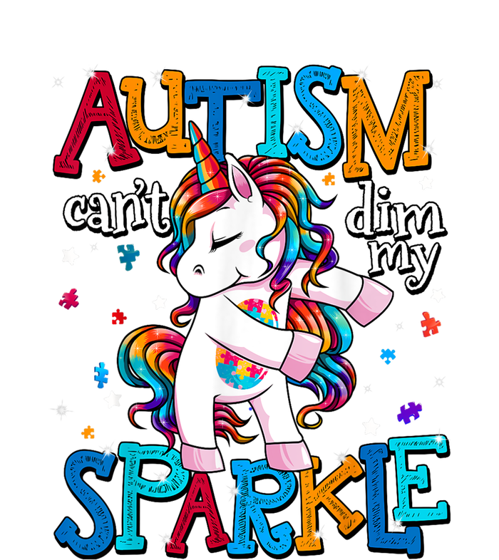 Cute Unicorn For Autism Mom Girl Gift Autism Awareness Striped Beanie with Solid Band