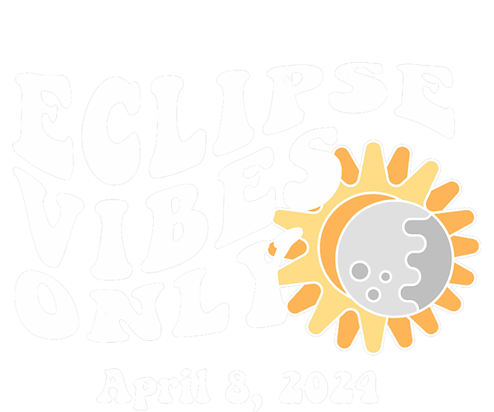 April 8 2024 Eclipse Vibes Only Cute Retro Solar Eclipse T-Shirt