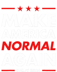 Make America Normal Again Haley 2024 Presidential Election Women's Knotted Racerback Tank