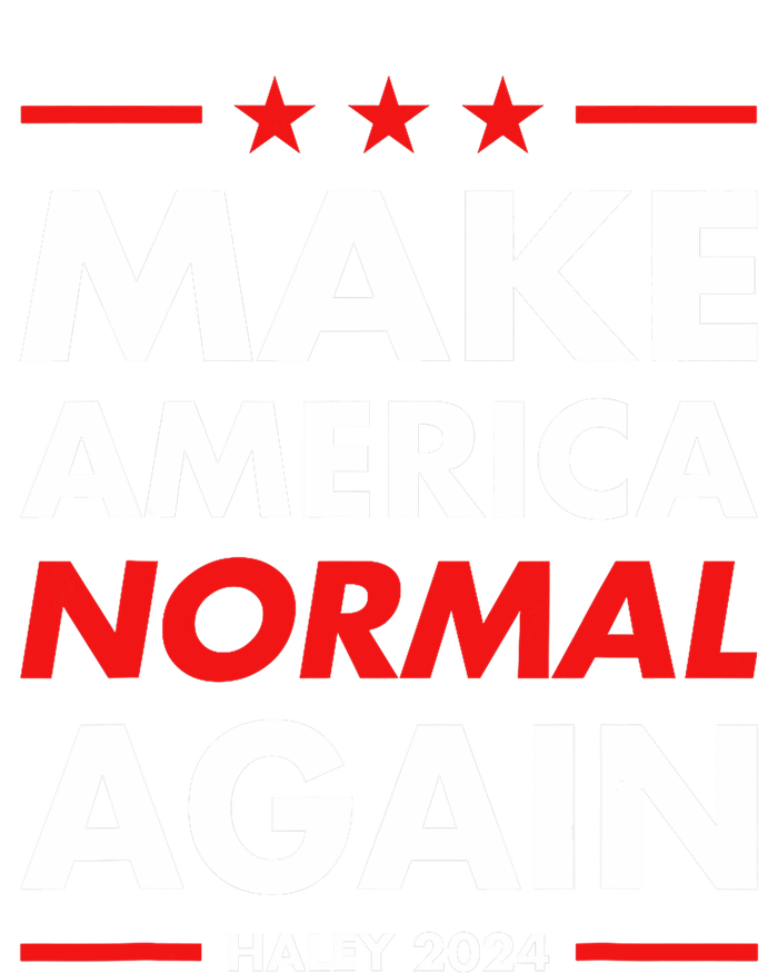 Make America Normal Again Haley 2024 Presidential Election Women's Knotted Racerback Tank