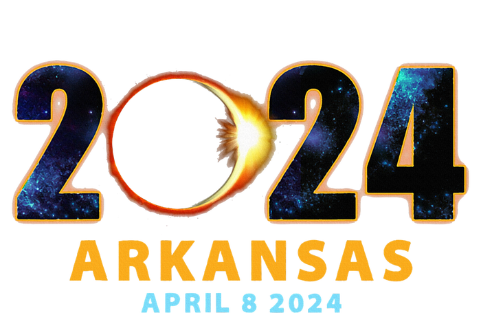 Arkansas Total Solar Eclipse 2024 Ladies Long Sleeve Shirt