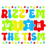 Autistic Rizz Rizzem With The Tism Meme Autism Awareness Women's Knotted Racerback Tank