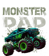 Monster Truck Dad Family Matching Ladies Long Sleeve Shirt