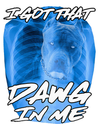 I Got That Dawg In Me Xray Pitbull Ironic Meme Viral Women's Crop Top Tee