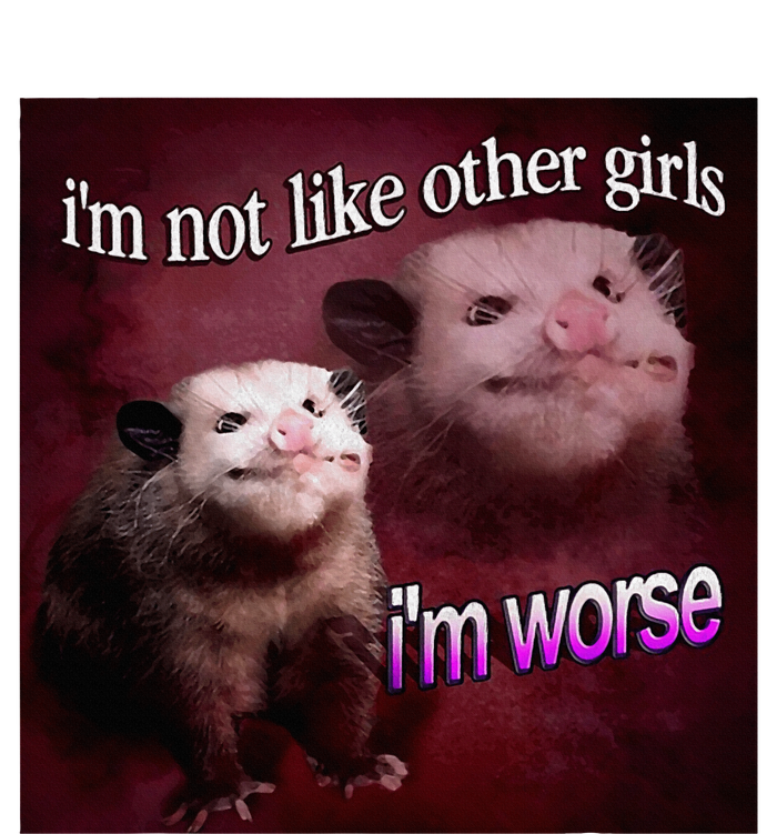 Possum I’M Not Like Other Girl I’M Worse PosiCharge RacerMesh Polo