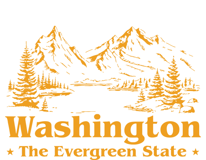 Funny Home Washington The Evergreen State T-Shirt