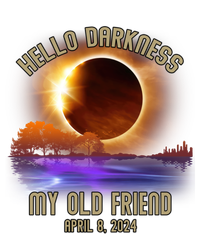 Hello Darkness My Old Friend Solar Eclipse April 08 2024 Flat Bill Trucker Hat