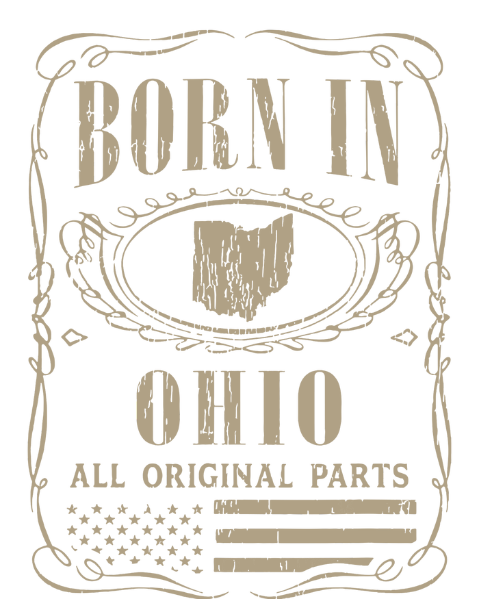 Vintage Classic America Land Map Us States Born Ohio T-Shirt