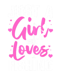 Funny Fishing Just A Girl Loves Fishing Gift Premium T-Shirt