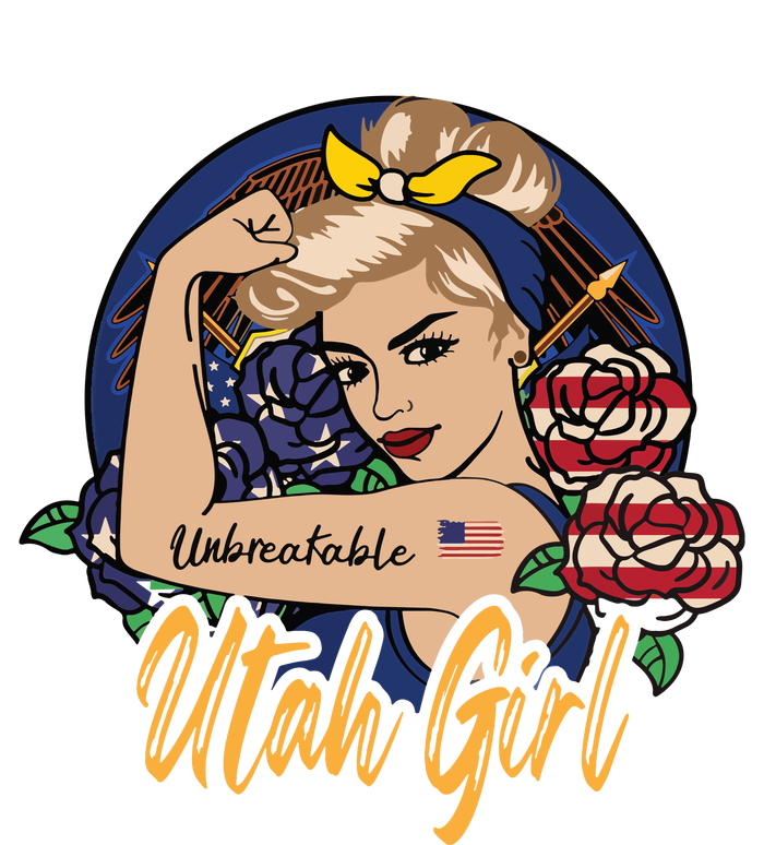 Utah Girl Utah Proud State Flag For Woman Valucap Bio-Washed Visor