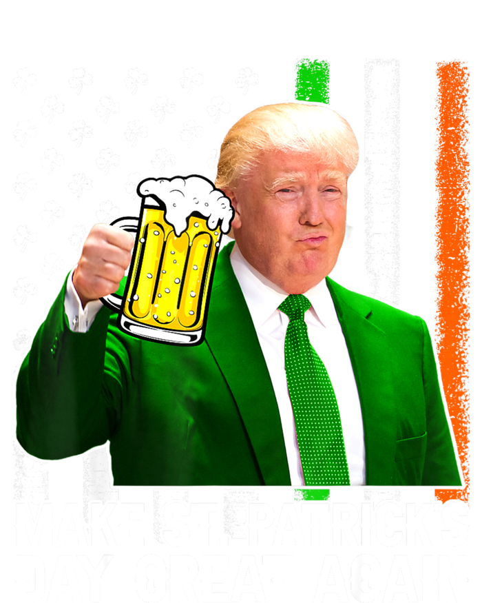 Make Saint St PatrickS Day Great Again Funny Trump Drawstring Bag