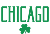 Chicago Text With Irish Shamrock Green Print Gift T-Shirt