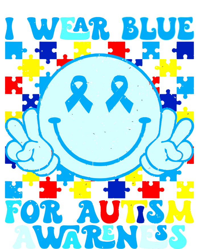 I Wear Blue For Autism Awareness Month Autism Kids Long Sleeve Shirt