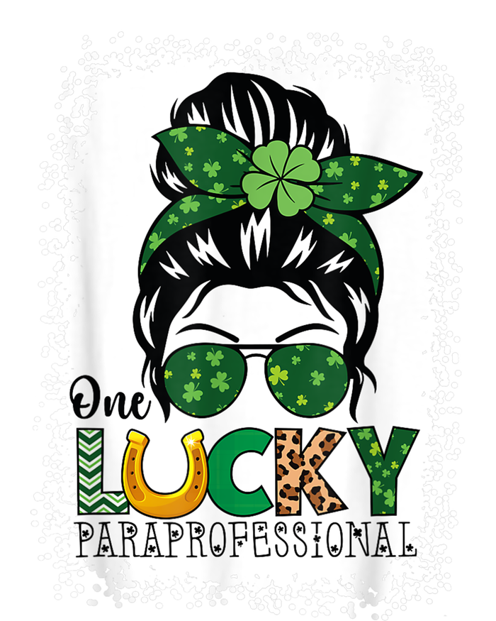 One Lucky Para St Patricks Day Shamrock Paraprofessional Softstyle Adult Sport Polo