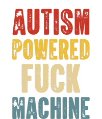 Retro Powered Fuck Machine Funny Autism Awareness Quote Gift 25L Jumbo Tote