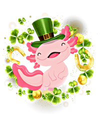 Axolotl Saint Patricks Day Lucky Cute Axolotl St Patrick Gift Cool Comfort Performance Bucket Hat