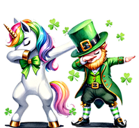 Dabbing Duo Leprechaun And Unicorn St PaddyS Meaningful Gift T-Shirt