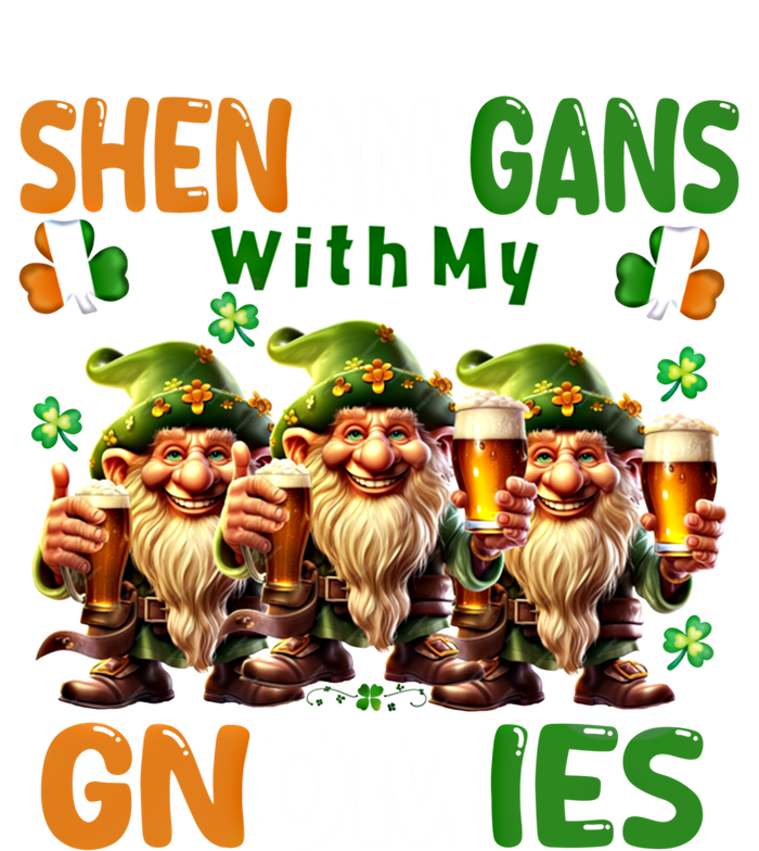 Funny St Patricks Day Shenanigans With My Gnomies Shamrock Gift T-Shirt