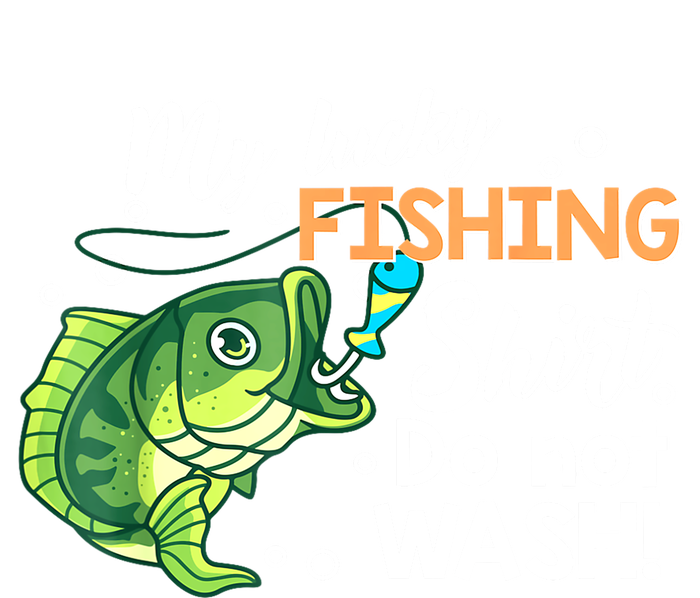 Lucky Fishing Bass Funny Fish Dad Gift T-Shirt