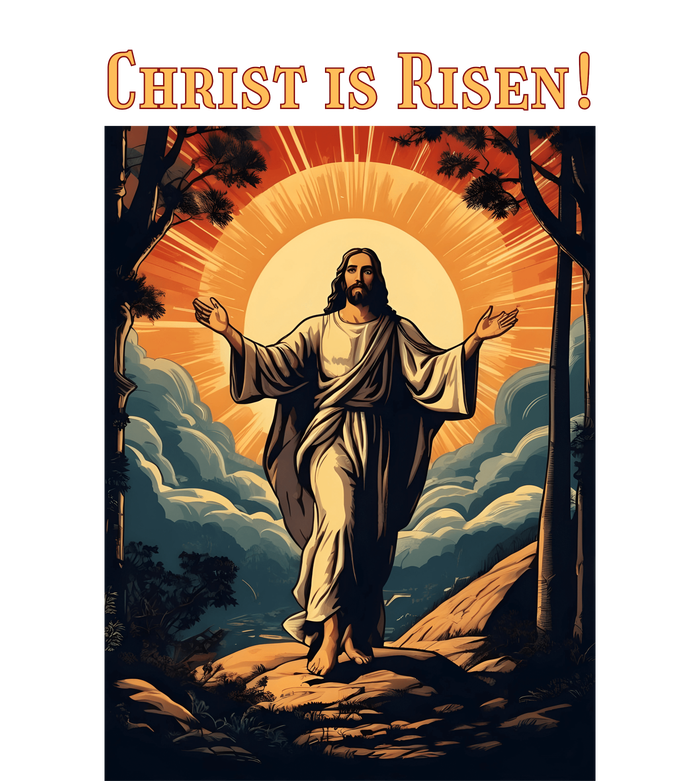 Christian Easter Jesus Christ Is Risen Premium T-Shirt