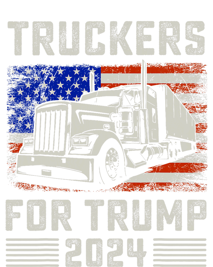 Truckers For Trump American Flag Trump 2024 Vintage 16 in Basic Backpack