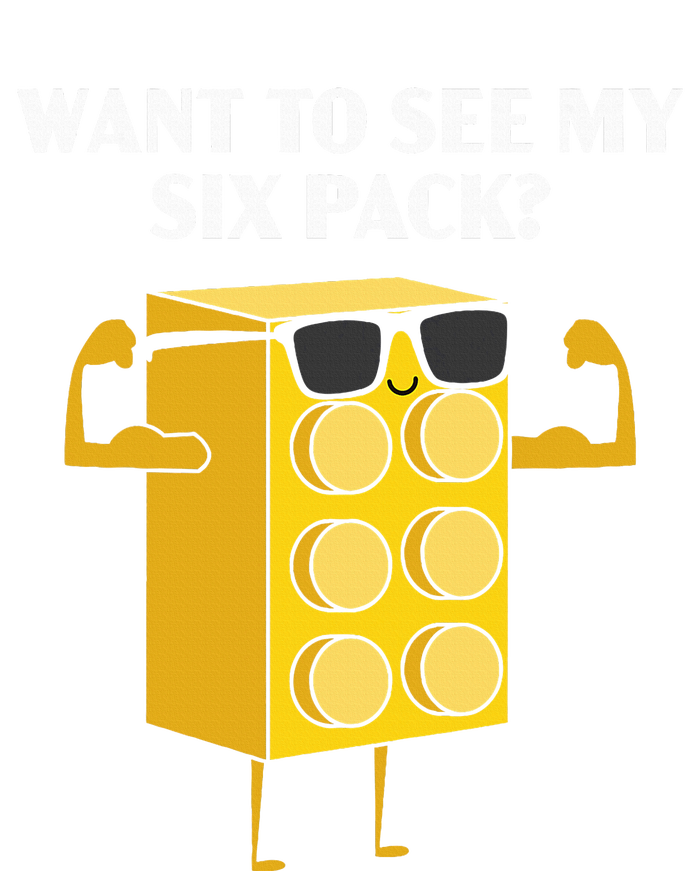 Want To See My Six Pack Bricks Lover Master Builder Women's Fleece Hoodie