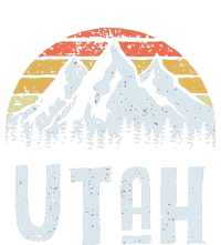 Vintage Retro Ut Utah Mountain State Sunrise Ladies Long Sleeve Shirt