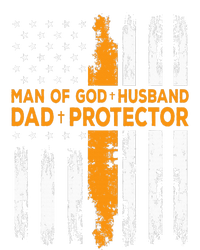 Jesus God Religious Man Of God Husband Dad Protector V-Neck T-Shirt