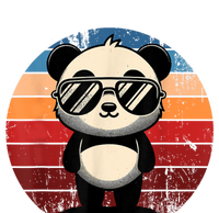 Retro Panda In Sunglasses Bbq Pool Party Funny Panda T-Shirt