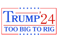 Trump 2024 Too Big To Rig USA-Made Doggie Bandana