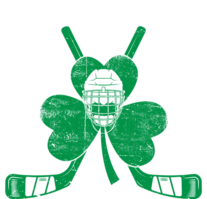 Funny Shamrock Leaf Hockey Sticks And Helmet St Patricks Day Gift Tie-Dye T-Shirt