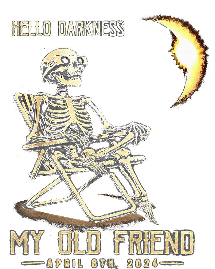 Hello Darkness My Old Friend Funny Skeleton Solar Eclipse PosiCharge Competitor Tank