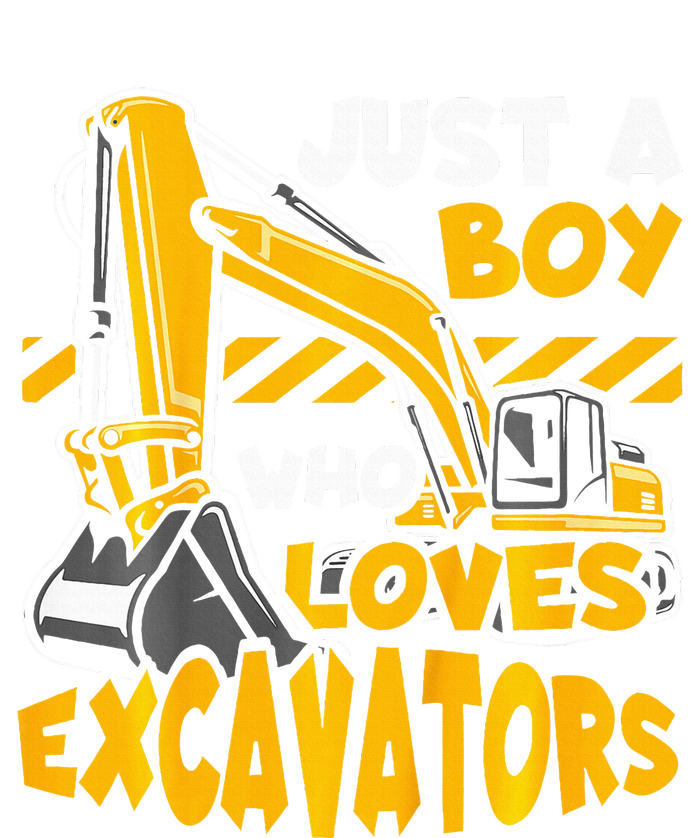 Construction Vehicle Just A Boy Who Loves Excavators Women's Fleece Hoodie