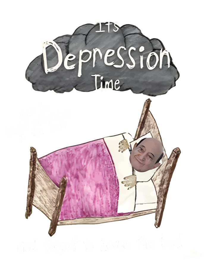 Marcus Pork ItS Depression Time And Forget To Leave The Bed Kids Hoodie