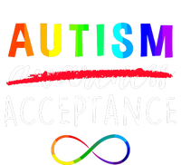 Autism Red Instead Acceptance Not Awareness Women's Crop Top Tee