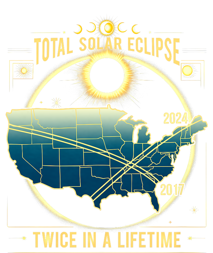 Total Solar Eclipse Twice In A Lifetime 2024 Women's Knotted Racerback Tank